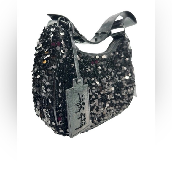 Nicole Miller Accessories - NICOLE MILLER NWT Black Sequin Baguette Bag - $60 Retail - No Cancels